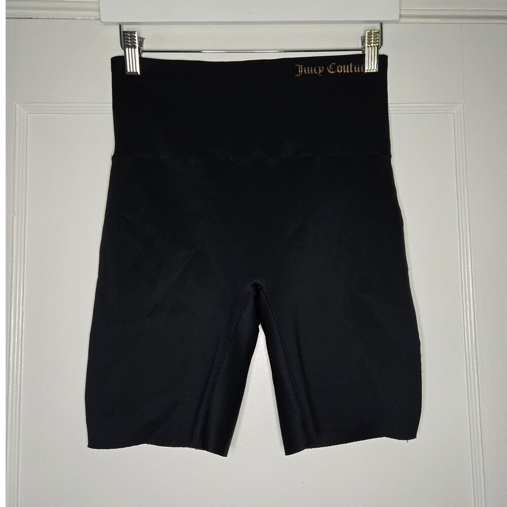 Juicy Couture Shapewear Shorts Womens L Black High Waisted Control
